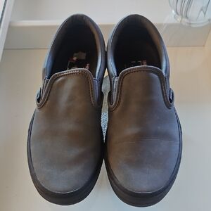 Vans Men's Brown Slip-On Loafers